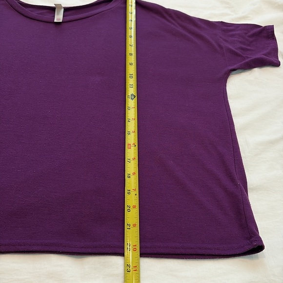Xhilaration Rich Purple Short Sleeve Oversized Top. XS - Picture 8 of 9